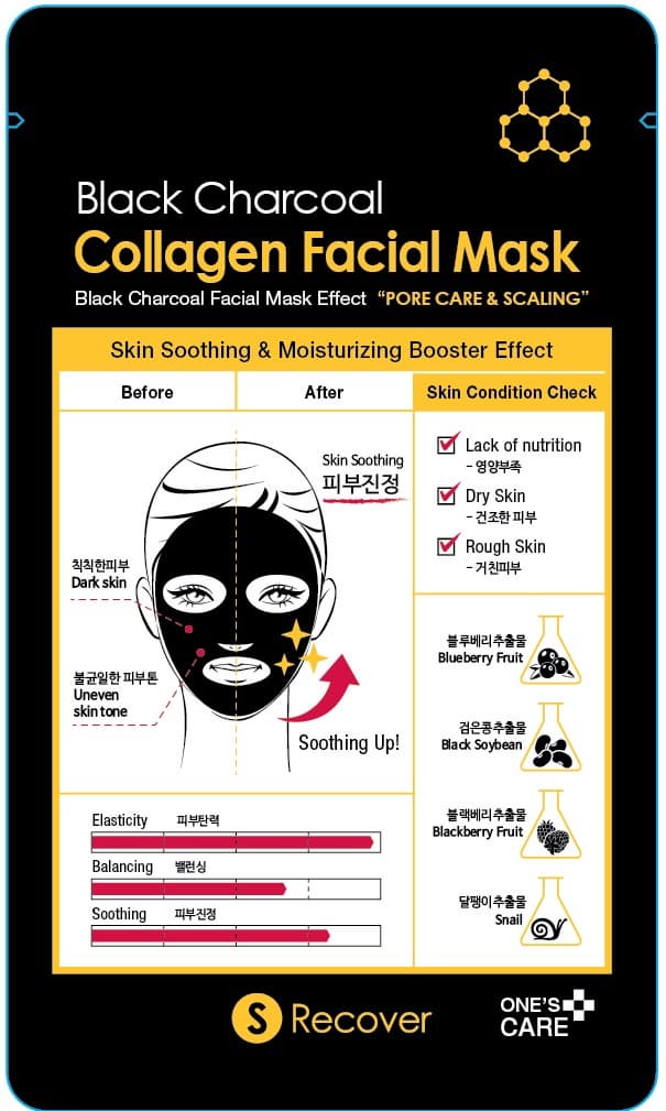 Black Charcoal Facial mask pack